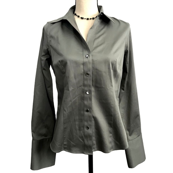 Banana Republic Tops - Banana Republic Non-Iron Gray Shirt